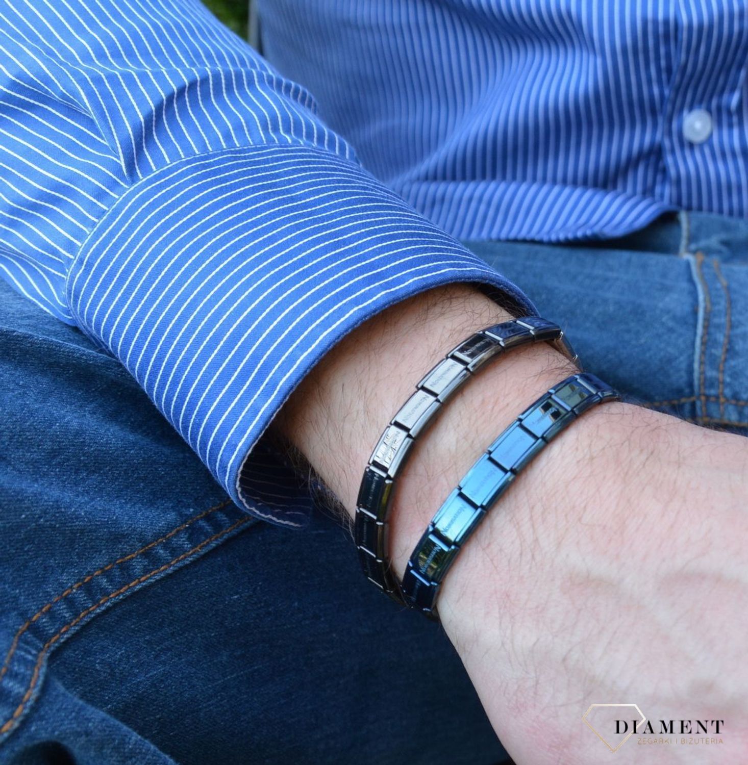 Podstawa bransoletki Nomination Composable Classic niebieska - 13 elem..jpg